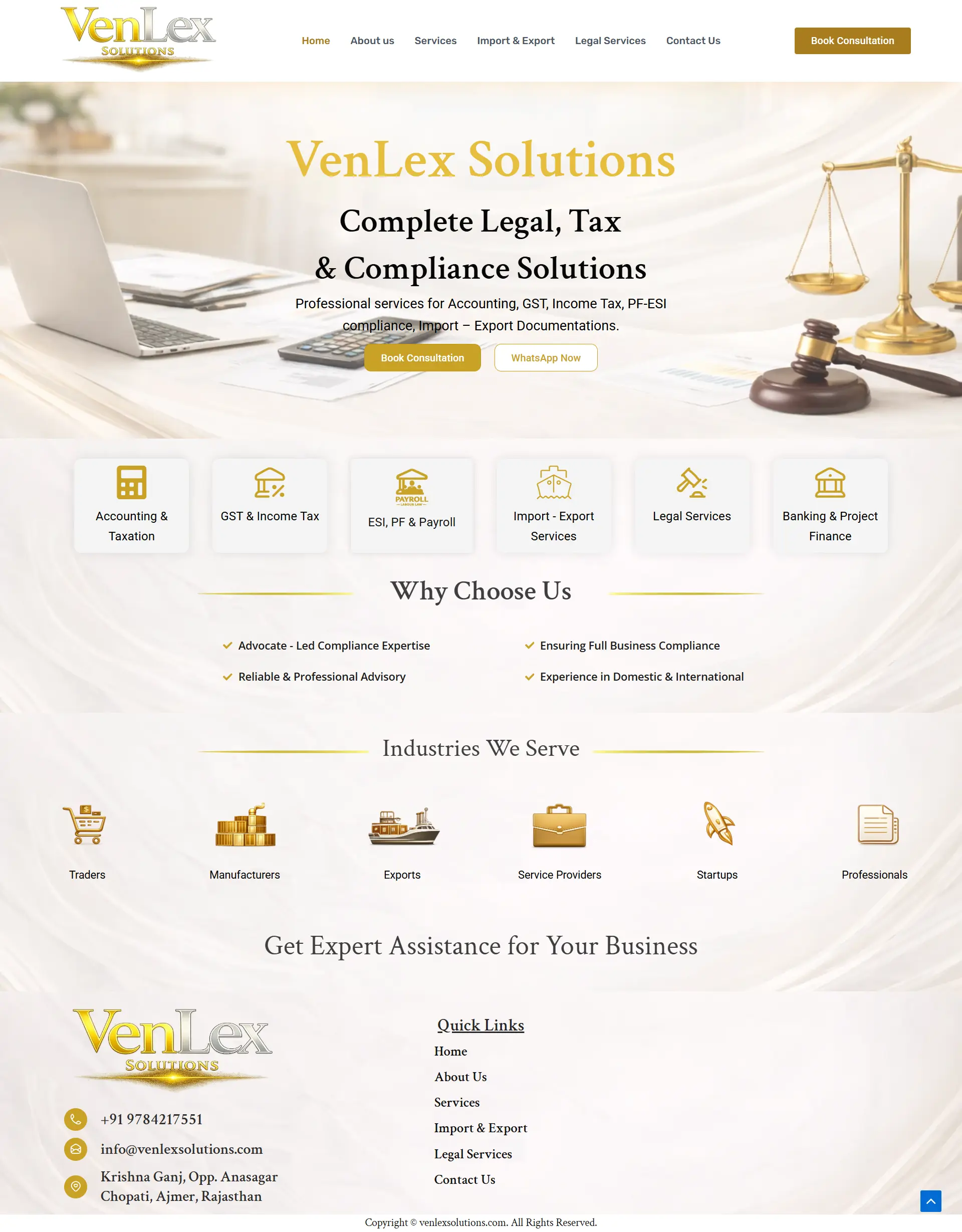 Venlex Solutions Corporate Business Website
